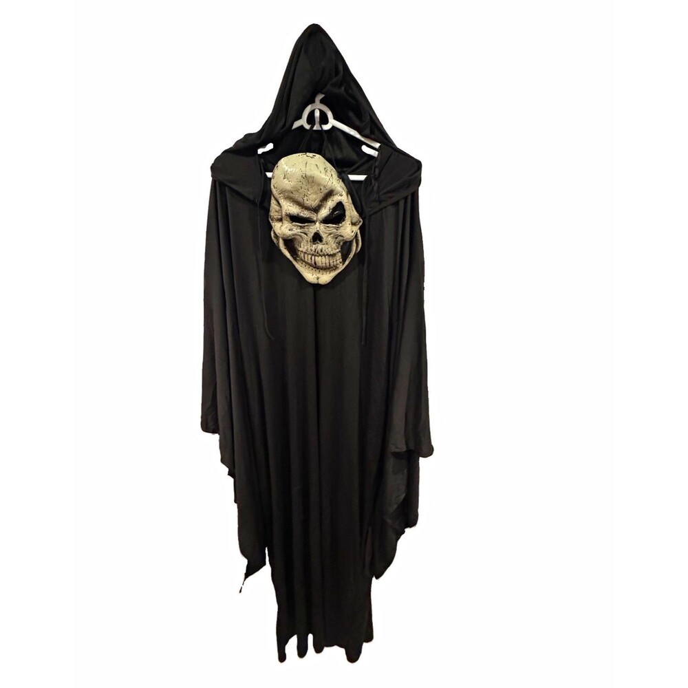 California Costume Collections Grim Reaper Complete Outfit Robe, Black M 01055